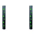 thumbnail image 1 of Decodeary PU for Golf Alignment Stick Cover Case Waterproof Holder Premium Embroidered Black 14.17x1.97 Inch 2Set, 1 of 6