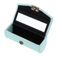 thumbnail image 2 of HILABEE Leather Lipstick Case Holder Storage Box mirror Purse Pocket LightCyan, 2 of 8