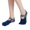 thumbnail image 1 of Yoga Socks Women Full Toe Sock Non Slip Sticky Gripper Socks with Strap, 1 of 5