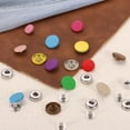 thumbnail image 3 of 20 Set Snap Fasteners, 15mm #831 Zinc Alloy Press Studs Buttons, Dark Blue, 3 of 6