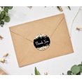 thumbnail image 3 of Darling Souvenir DIY Rose Blossom 1.6 Inches Black Round Thank You Stickers DIY Envelope Seals-45 Pcs, 3 of 4