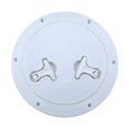 thumbnail image 1 of Lipstore Marine Boat Deck Cover Reinforced Two Rotatable Handles Inspection Lid White, 1 of 8