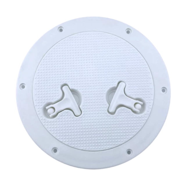 Lipstore Marine Boat Deck Cover Reinforced Two Rotatable Handles Inspection Lid White