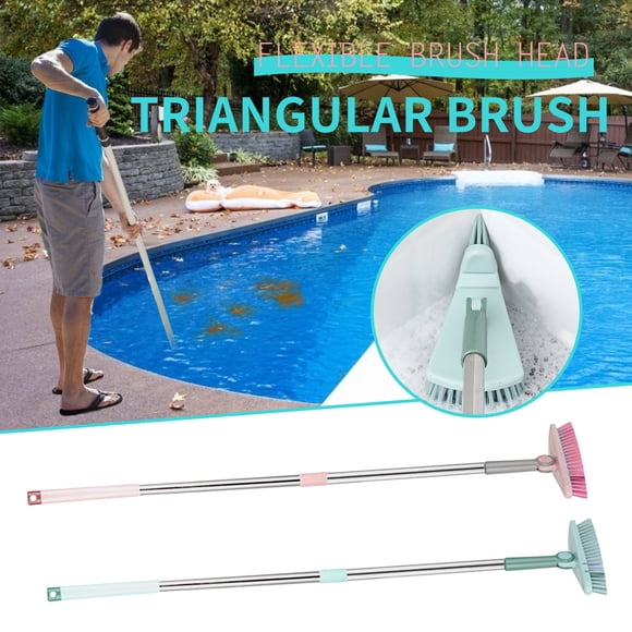 Staron Tub Cleaner Brush with Long Handle, Lightweight Extendable Long Handle Scrub Brush for Cleaning Bathroom Shower Bathtub Glass Tile Floor