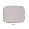 thumbnail image 2 of Raindrops Tablet Bag Grey Polyester Lightweight Protective Case for Tablet Travel Use, 2 of 6