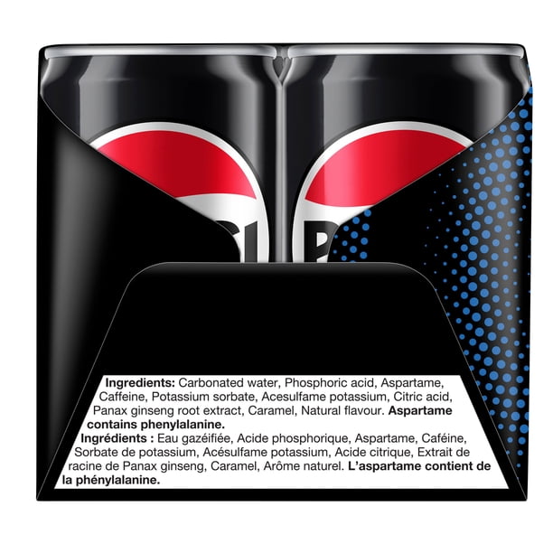 Pepsi Zero Sugar Cola 6 x 222mL, Mini Cans - Walmart.ca