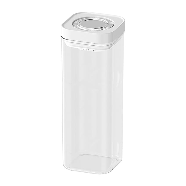 Bigersell Push Top Food Storage Containers, Airtight Kitchen Cereal Containers Storage for Pantry Organization Stackable One Button Opening Dry Food Containers Flour and Sugar Containers D One Size