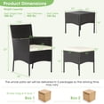 thumbnail image 4 of Costway Ensemble de Mobilier de Terrasse en Rotin 8 Pcs Canapés Ottomans Table Rembourrée Combinaison Libre, 4 of 8