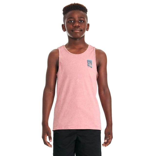 George Boys' Marble Washed Graphic Tank Top