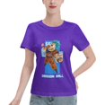 thumbnail image 1 of T-Shirt Basique à Manches Courtes pour Femmes Super Saiyan, 1 of 6