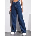 thumbnail image 3 of U.Vomade Women's High Rise Jeans Ladies Wide Leg Jeans, 3 of 6