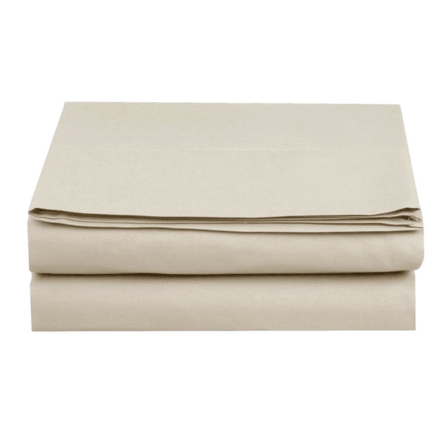 Full Fitted Sheet, Microfiber 16" Deep Pocket Fitted Sheets,Cream
