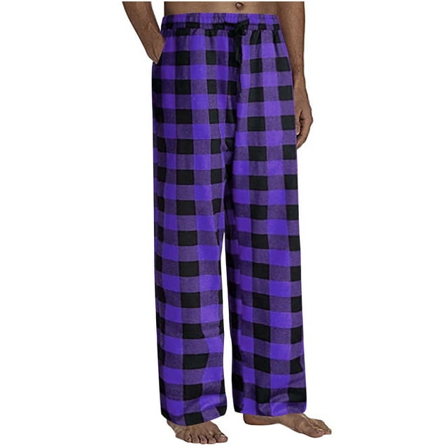 LSLJS Fashion Man Casual Loose Printing Pockets Trousers Pockets Elastic Waist Long Pants