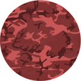 thumbnail image 1 of Ahgly Company Tapis d'Intérieur Lavables en Machine, Ronds, Transitionnels, Rouge Canneberge, Ronds de 8', 1 of 7