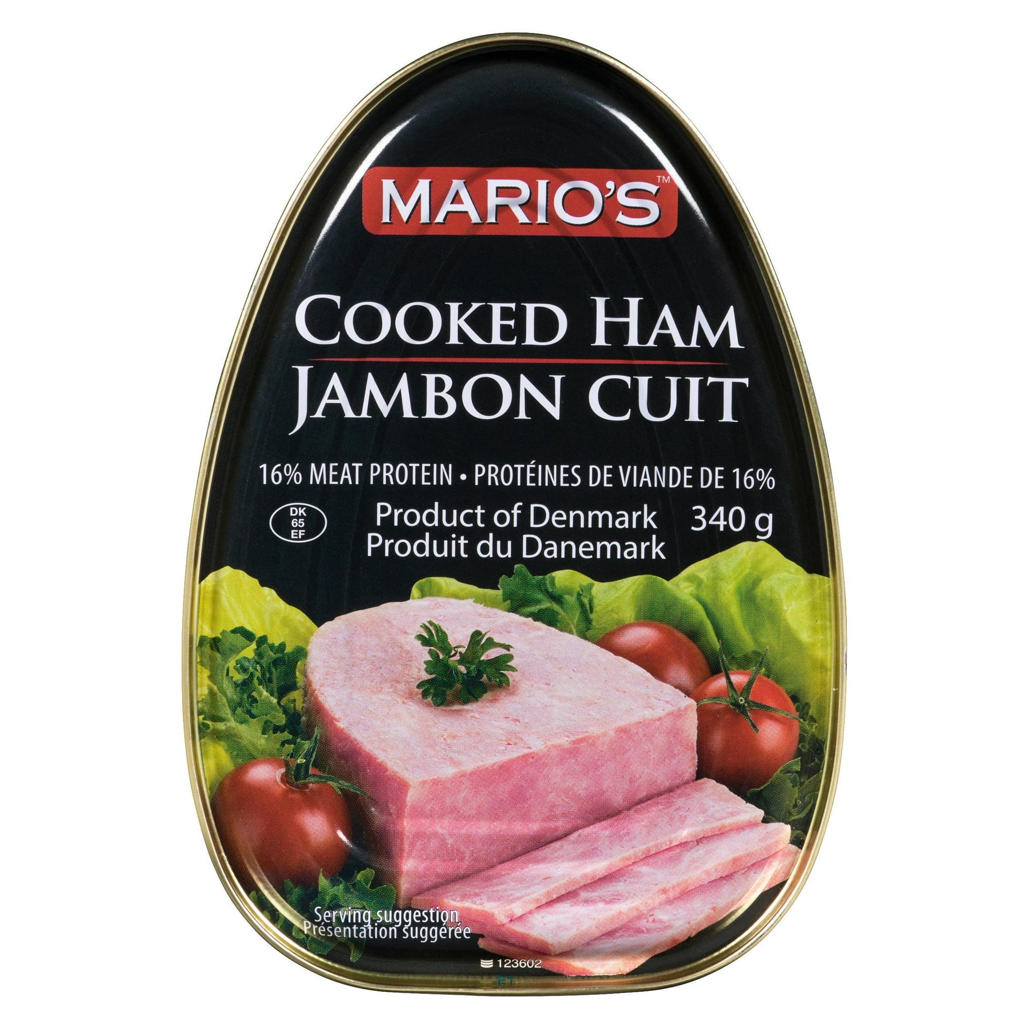 MARIO'S Jambon cuit 340 Grammes - en conserve - prêt-à-manger