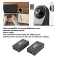 thumbnail image 3 of USB Extender 262ft80m Kit,USB Extender Over Cat5E/6/7 with 4 USB 2.0 Ports,USB RJ45 LAN Extender for  OS X, 3 of 7