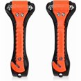 thumbnail image 1 of Car Rescue Hammers - 2X Emergency Hammer with Integrated Belt Cutter - Windshield Window Glass Breaker - Road Safety 19.2X7.3X3.4cm, 1 of 5
