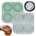 thumbnail image 2 of Ice Cube Tray Silicone Ice | Soccer Shape Cold Block Template | Ice Drinks Coffee Juice Beverage Refrigerator Kitchen Home Restaurant, 2 of 9
