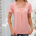 thumbnail image 1 of Aqestyerly T-shirt Blouse à Manches 3/4 Imprimé pour Femmes, Col Rond Décontracté Mode Ample pour Femmes, 1 of 8