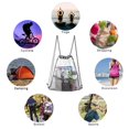 thumbnail image 4 of MesaSe Transparent Drawstring Backpack Large Capacity Concert Beach Backpacks (Black), 4 of 5