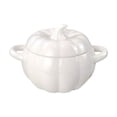 thumbnail image 3 of Sentmoon Ceramic Bowl Bowl 1800ML Ceramic Soup Bowl with Lid Pumpkin Shape Large Soup Bowl for Home Use,for Serving Noodles, Stews, and Soups, Stylish and Functional Kitchen Tableware, 3 of 7