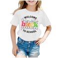 thumbnail image 1 of WEAIXIMIUNG T-Shirts pour Adolescentes T-Shirts pour Enfants Rentrée des Classes Graphique Manches Courtes Col Rond T-Shirt Lumineux et Confortable pour Garçons et Filles, 1 of 4