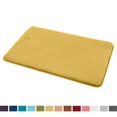 thumbnail image 2 of 1 Small Clara Clark Bath Mat Bathroom Rug - Absorbent Memory Foam Bath Rugs - Non-Slip, Thick, Cozy Velvet Feel Microfiber Bathrug, Plush Shower, Toilet- Floor Bathmats Carpet - Gold - 17"x24", 2 of 4