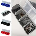 thumbnail image 2 of 6 Pcs Bacs de Rangement à Vis avec Couvercles, Boîte Organisatrice Empilable en Plastique pour Quincaillerie pour l'Organisation des Ongles de Garage et des Outils, 2 of 8