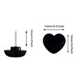 thumbnail image 2 of OULII 100 Pins Push Pin for Cork Board Heart Shaped for General Users and Travel Planning, 2 of 8
