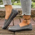 thumbnail image 3 of Mocassins à Enfiler pour Femmes, Chaussures Bateau, Confortables, Mode, Décontractées, Automne, Marche, Conduite, Ballerines, 3 of 7