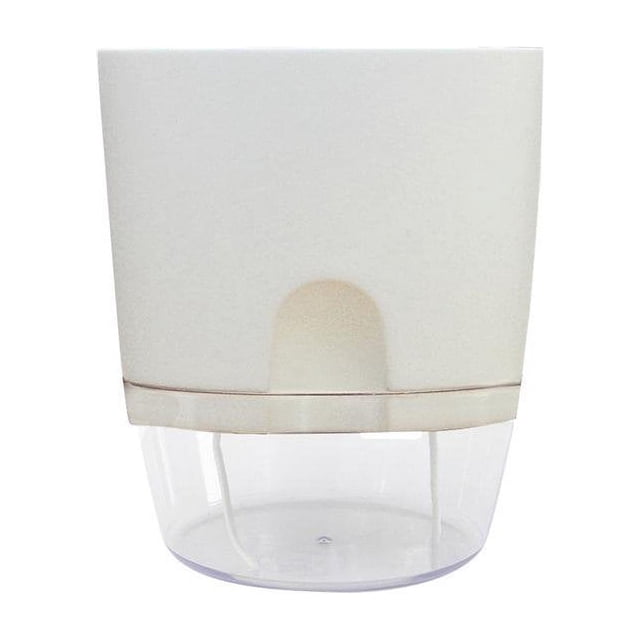 2 Layer Plastic Plant Pots Self Watering Flower Planters Flower Pots for Indoor Outdoor with Cotton Rope
