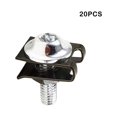 thumbnail image 4 of ruzhgo 20 Pieces Motorcycle Clips Body Screw Aluminum Alloy Motorbike Modification Screws Bolts Nut Replacement Part Maintenance Red Silver, 4 of 6