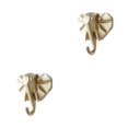 thumbnail image 2 of Wweixi Coat Hooks Easy To Install And Wide Application For Added In Daily Life gold(elephant) 2Set, 2 of 6