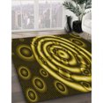 thumbnail image 3 of Ahgly Company Tapis d'Intérieur Lavable en Machine Carré Transitionnel Noir Brun, 8 Pieds Carré, 3 of 7