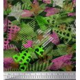 thumbnail image 1 of Soimoi Rayon Fabric Triangle,Star & Brush Stroke Abstract Printed Fabric 1 Yard 56 Inch Wide, 1 of 4