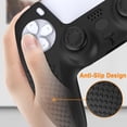 thumbnail image 3 of Game Controller Skin for PS5, Anti-Slip Soft Silicone Protective Cover Case for PlayStation 5 Wireless Controller with 4 Thumb Grip Caps and L2R2 Trigger Extenders, 3 of 8