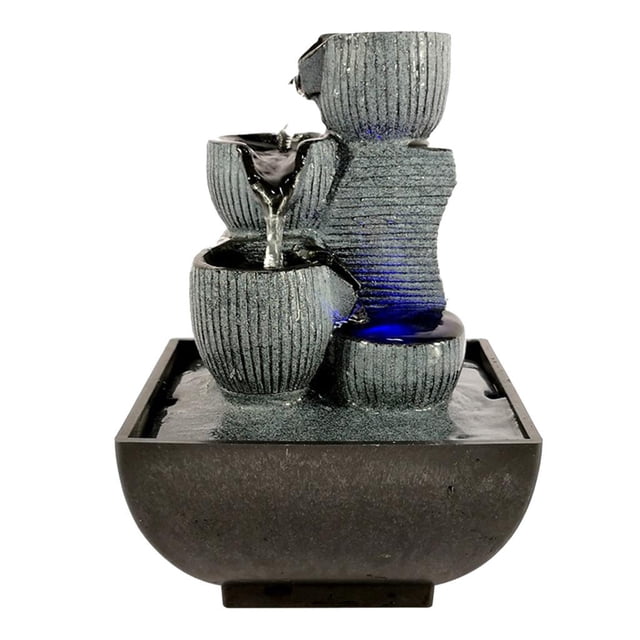 simhoa Tabletop Water Meditation With Lights Office Living 1