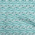 thumbnail image 1 of oneOone Polyester Spandex Turquoise Green Fabric Abstract Stripe Craft Projects Decor Fabric Printed By The Yard 56 Inch Wide, 1 of 4