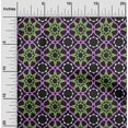 thumbnail image 2 of oneOone Georgette Viscose Light Green Fabric Asian Tile Star Sewing Craft Projects Fabric Prints By Yard 42 Inch Wide, 2 of 4