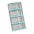 thumbnail image 2 of Boîte de Rangement Portable pour Garde-Robe, Organisateur de Rangement pour Vêtements, Garde-Robe Garde-Robe Bleu, 2 of 6