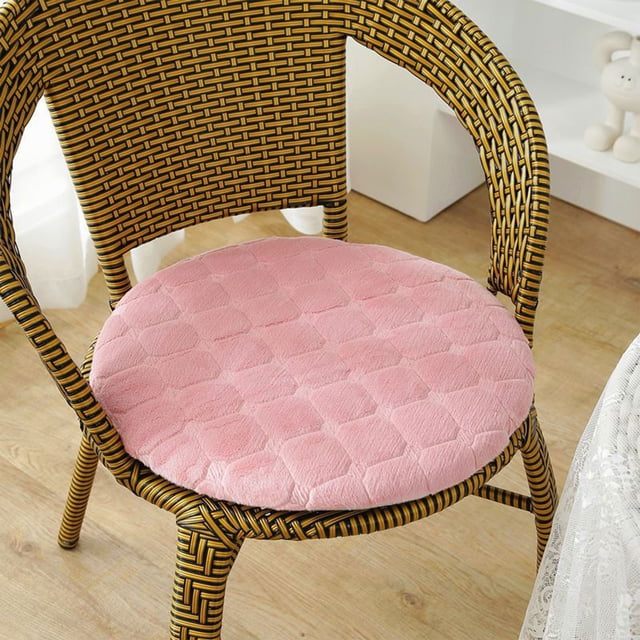 Birdeem Coussin de Chaise de Bureau, Coussin de Siège d'Auto, Coussin Rond en Peluche Coussin de Chaise Tatami Coussin Anti-Pet Coussin de Sol Tabouret Rond Table à Manger Chaise de Salle à Manger Coussin Rond Coussin de Siège Hiver