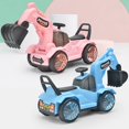 thumbnail image 2 of Construction Vehicle Toy Plastic Color Changing Excavator Toy Car Toy for Kids, 2 of 10