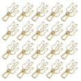 thumbnail image 2 of 20 Pcs Pince à Ressort en Métal Creux Polyvalente, Force de Serrage Forte avec Design Creux pour Documents, Certificats, et Plus, 2 of 7