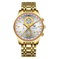 thumbnail image 4 of Mens Quartz Watch With Luminous Moon Phase Week Month Calendar Analog Display 30M Water Resistant Sapphire Crystal, 4 of 7