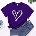 thumbnail image 1 of Jsaierl T-Shirts Imprimés Amour de la Saint-Valentin pour Femmes Été Manches Courtes Col Rond T-Shirts Mignons Polyvalents Défilé T-Shirts Confortables et Doux, 1 of 3