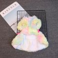 thumbnail image 3 of Léger Faux Laine Colarful/léopard Chien Robe Bowknot Animaux d'Hiver Vêtements une Pièce Confortable Chaud Jupe Fille Chien Robe Chat Tenues Vêtements, 3 of 8
