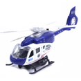 thumbnail image 1 of Hélicoptère Avion de Police Réaliste à Rétrofriction avec DEL, Modèle Musical, Jouet pour Enfants, Collection, 1 of 8