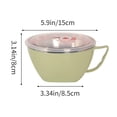 thumbnail image 3 of Bol de Riz Petit Format avec Paille, Bol à Soupe Vaisselle Ménagère, Bol Résistant aux Brûlures pour Étudiants Bol de Trempage, Matériau en Acier Inoxydable, Isolation Thermique, Portable, Utilisation Multi-Scènes, Durable, 3 of 6
