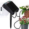 thumbnail image 1 of Solar Auto Irrigation System 1.2W Output Solar Powered Drip Irrigation Kit with 2200mAh Battery 1-600s Timer Anti-Siphon Indoor Automatic Self Watering Device for to 9 Potted Plants in Gre, 1 of 5
