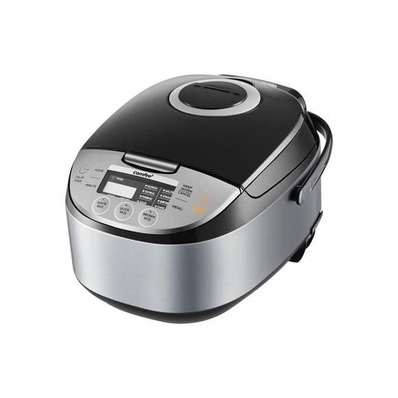 COMFEE' Rice Cooker 12 Cups Cooked/6 Cups Uncooked, Portable Non-Stick Rice Maker, Japanese Rice Cooker with Fuzzy Logic Technology, 24-Hour Timer De